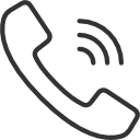 Animatie hoorn telefoon